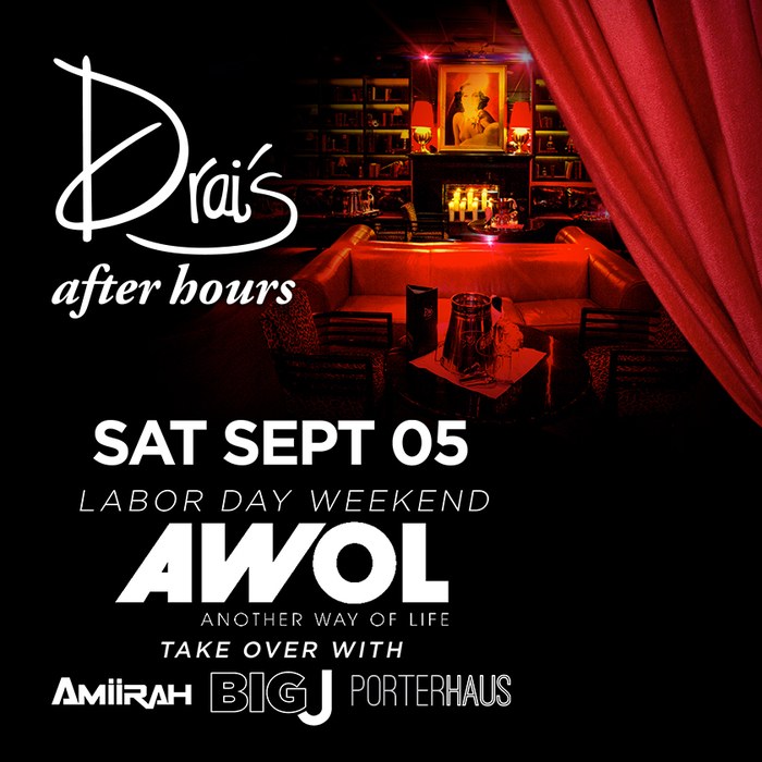 Drai's After Hours — AWOL takeover flyer